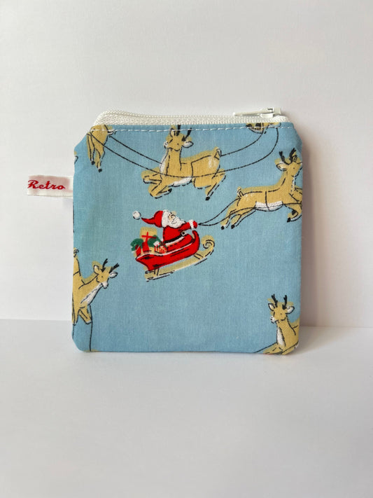 Santa Claus Knitting Case - Festive Christmas Print Portable Storage