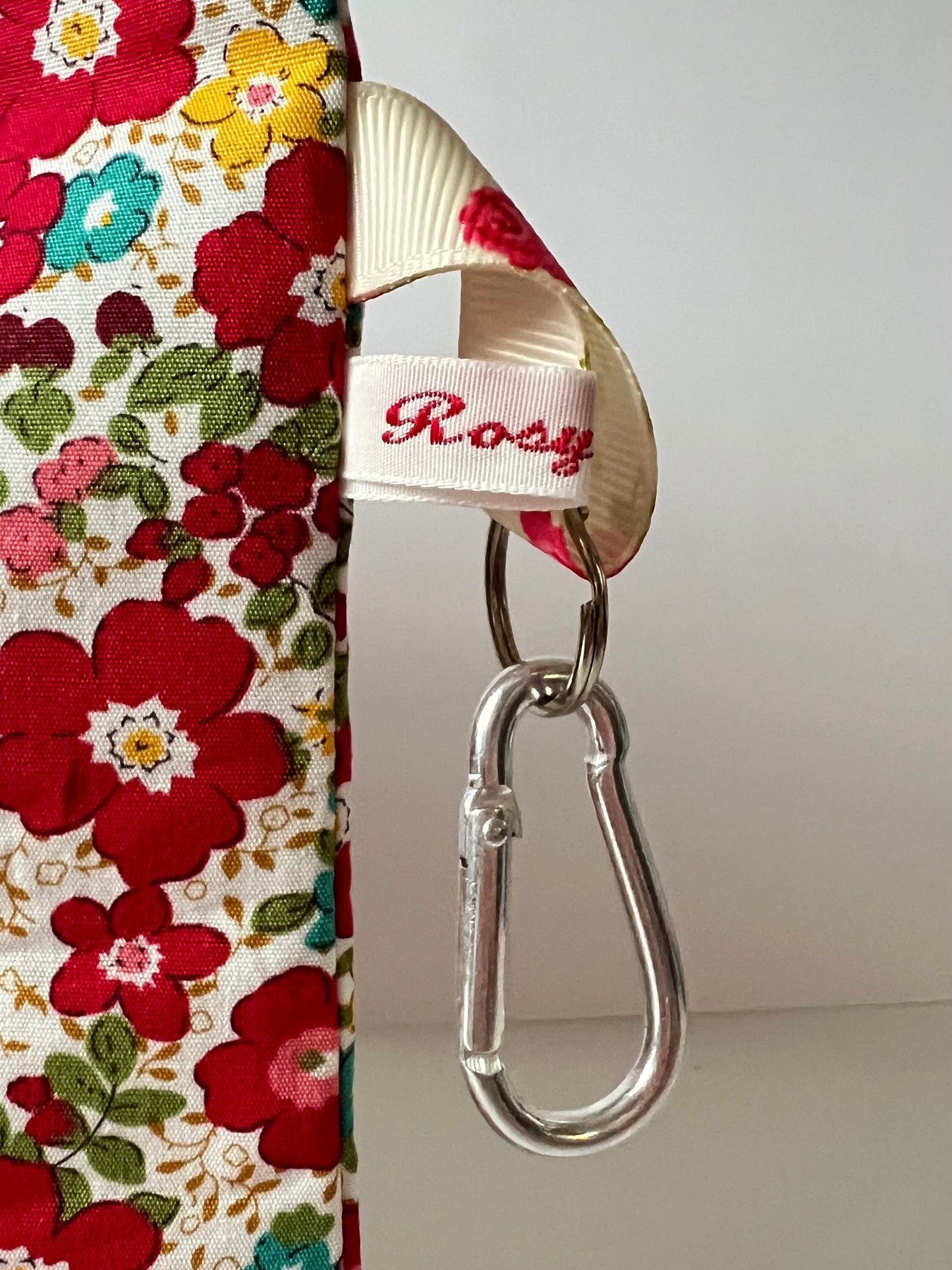 Red Floral Knitting Project Bag - Spanish Summer Collection