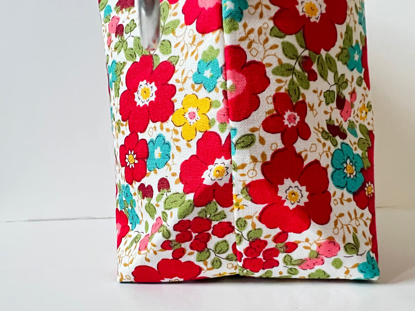 Red Floral Knitting Project Bag - Spanish Summer Collection