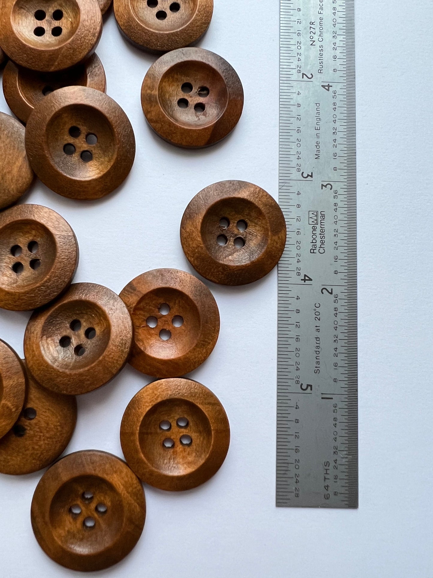 Wood Buttons 25mm *Per Button*