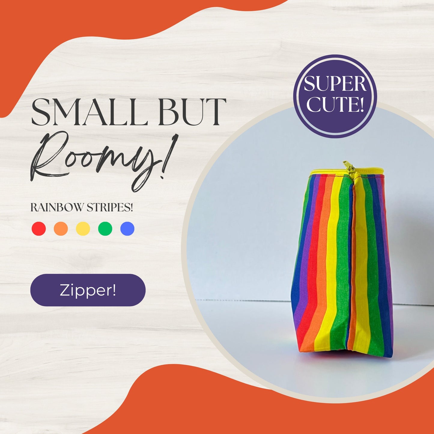 Rainbow Knitting Notions Bag - LGBTQ