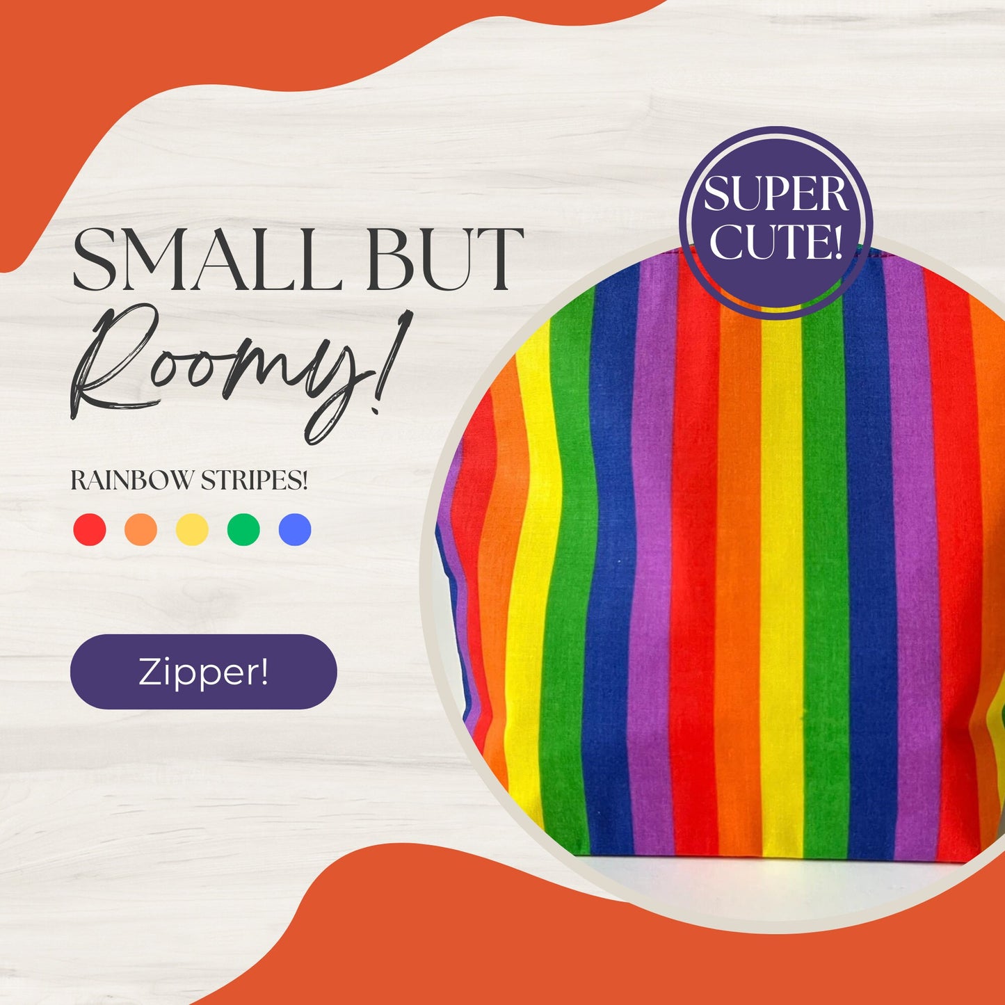 Rainbow Pride Knitting Bag - Handmade Ally Support for LGBTQ+