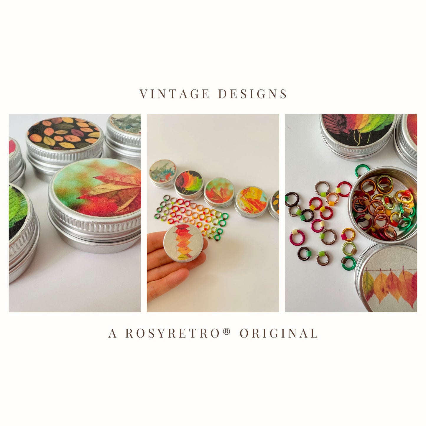 Knitting Stitch Markers - Autumn Set