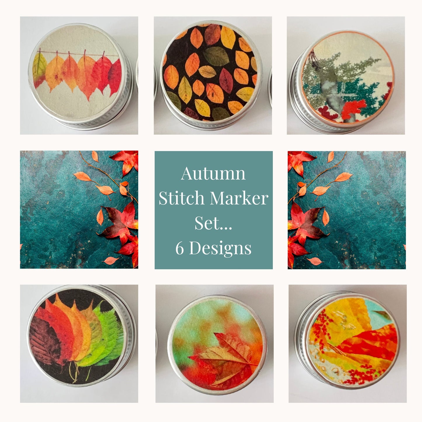 Knitting Stitch Markers - Autumn Set