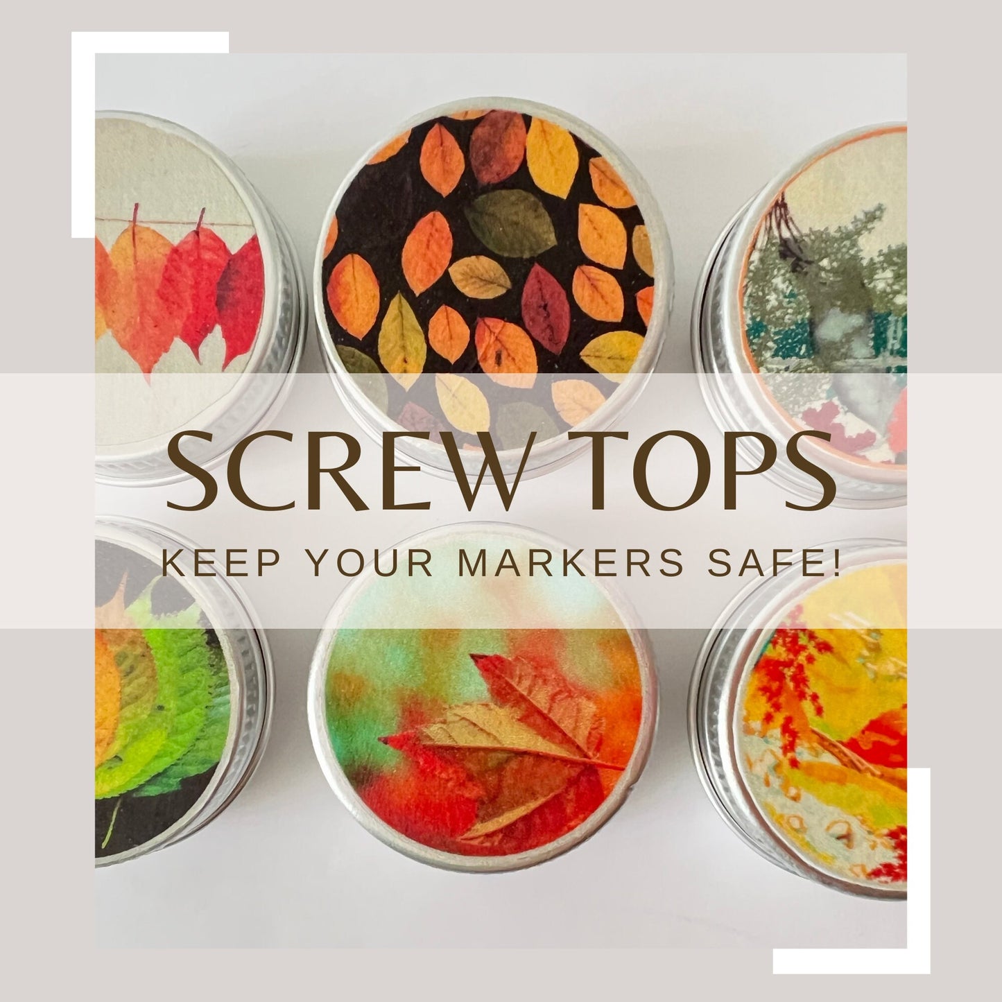 Knitting Stitch Markers - Autumn Set