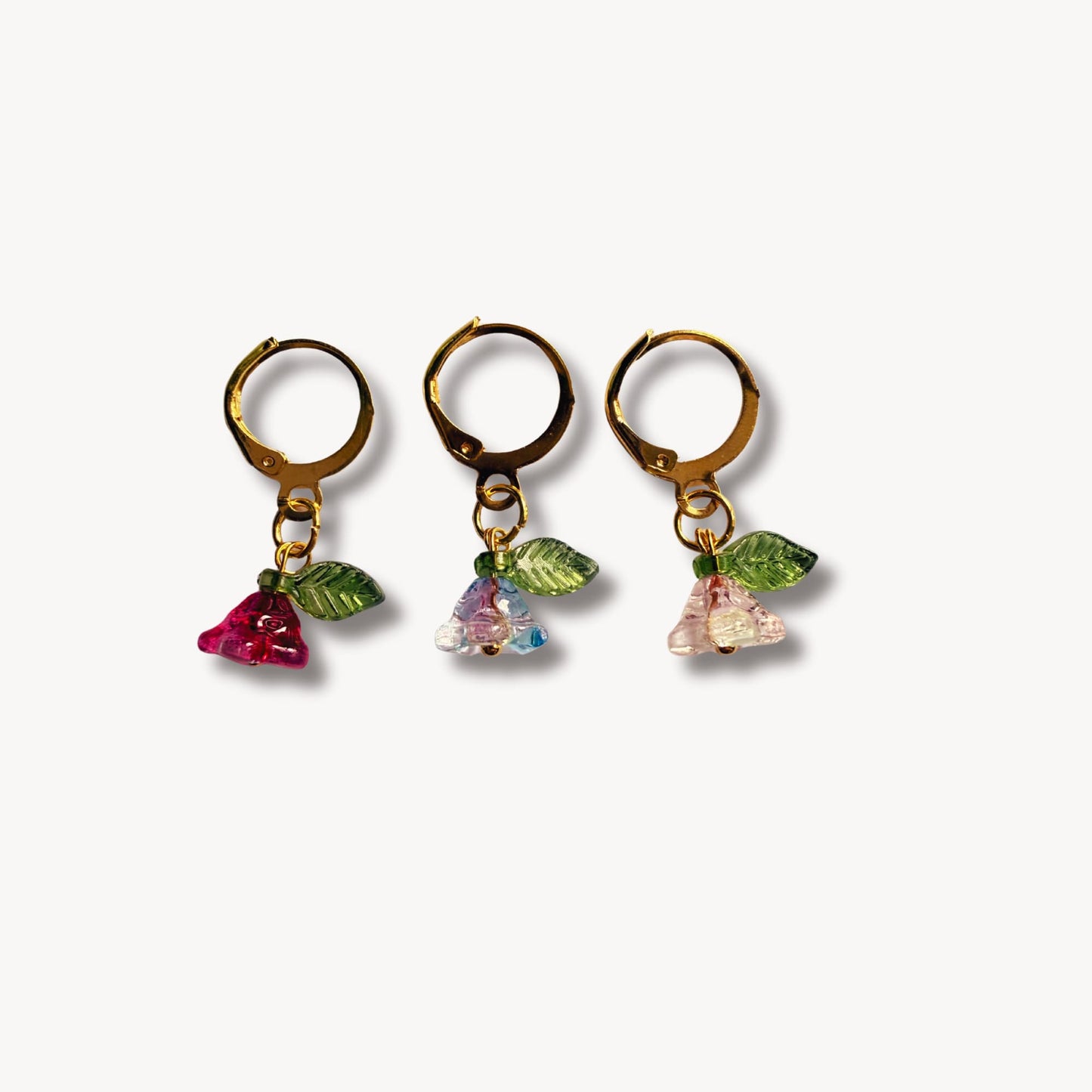 Knitting Stitch Marker Set - Flowers