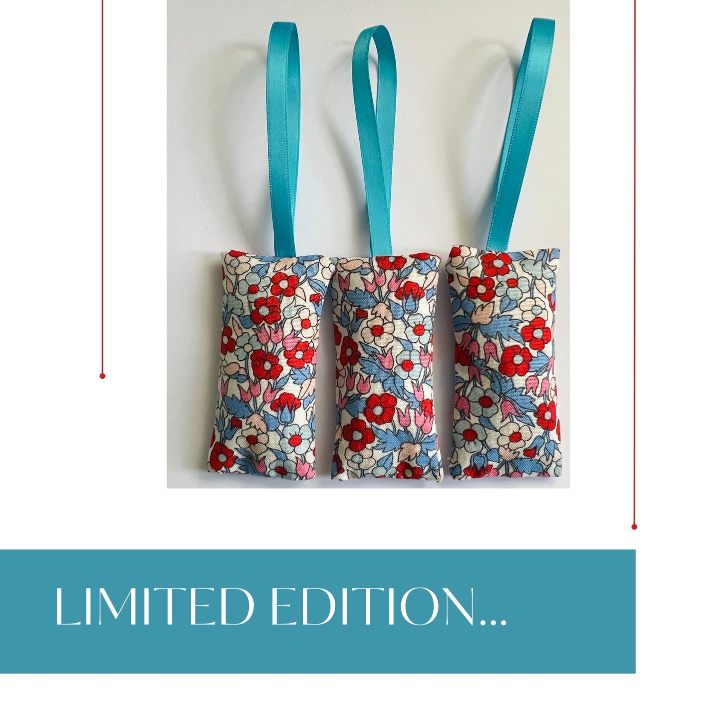 Scented Lavender bags - Liberty Fabric - Piccadilly Poppy