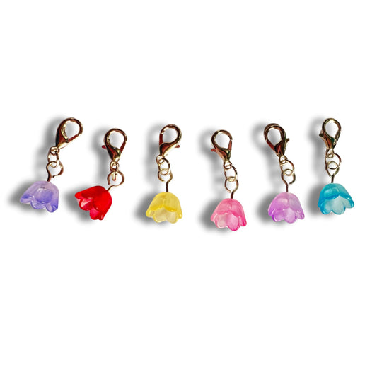 Crochet Stitch Markers - Jelly Flowers