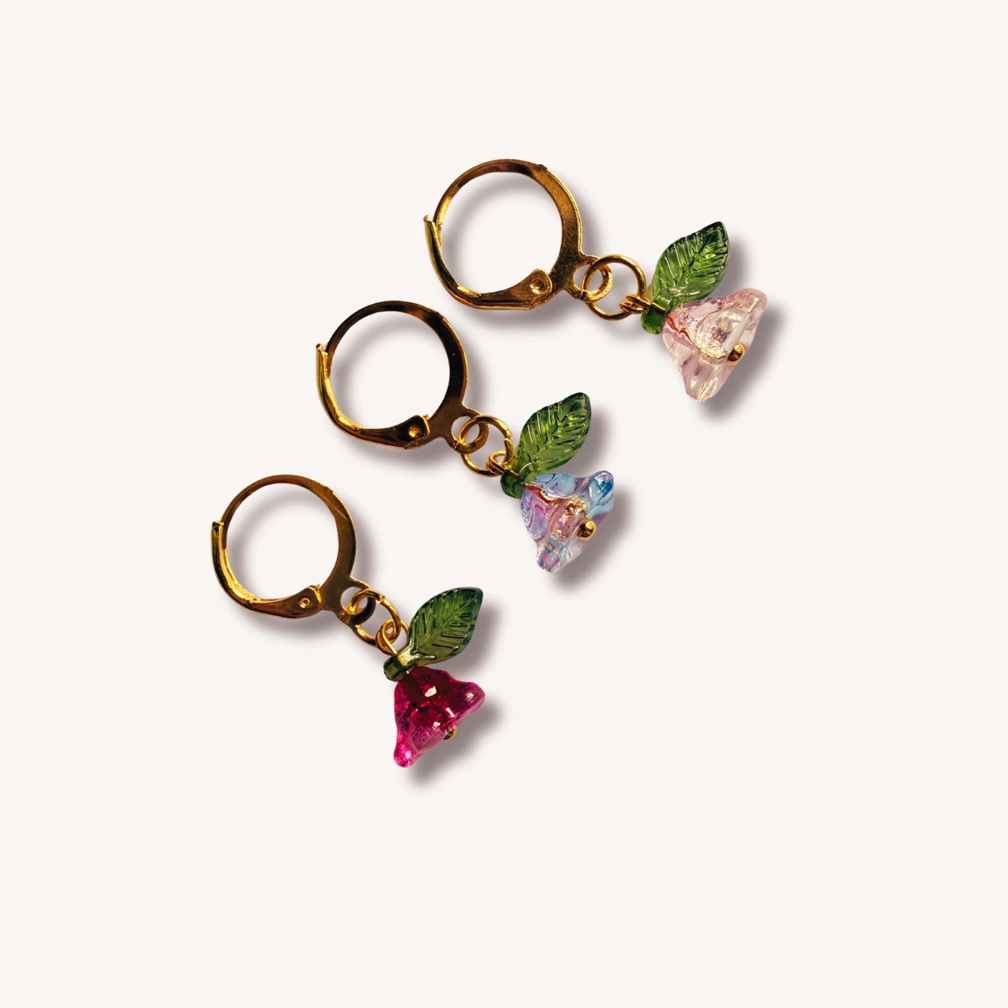 Knitting Stitch Marker Set - Flowers