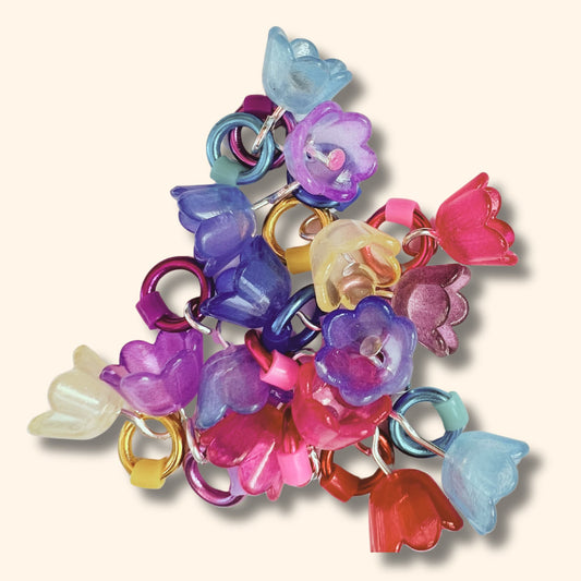 Flower Stitch Markers for Knitting - Summer Blooms