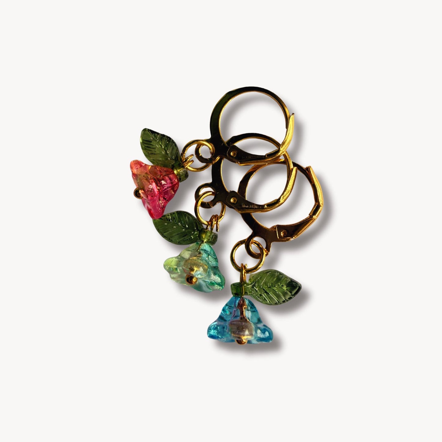 Knitting Stitch Marker Set - Flowers