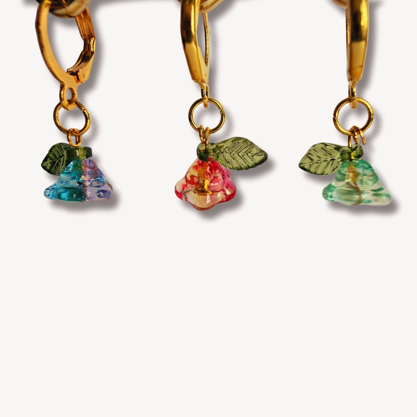 Knitting Stitch Marker Set - Flowers