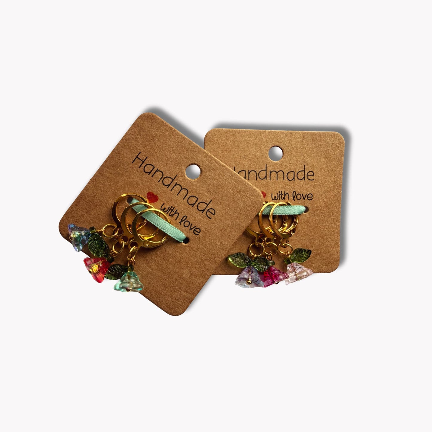 Knitting Stitch Marker Set - Flowers