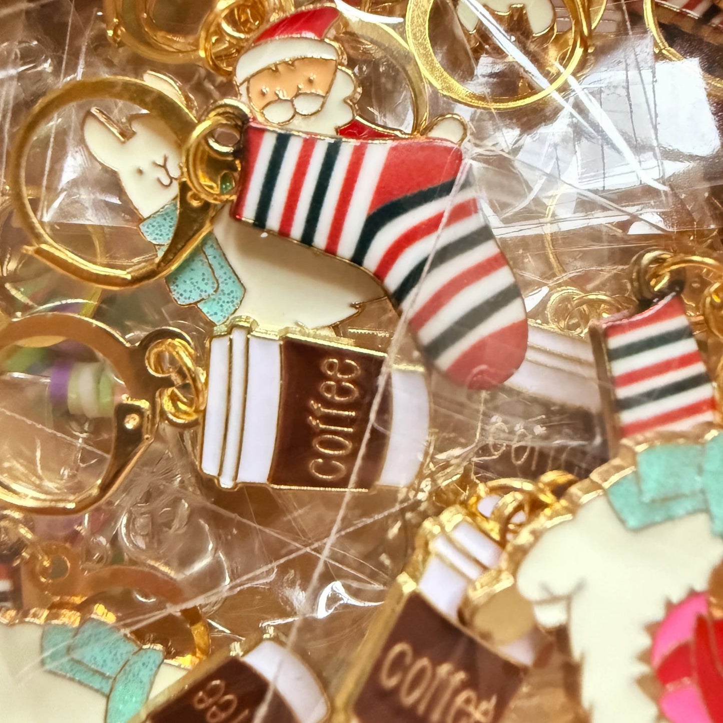 Knitting Stitch Marker Set -Cosy Christmas