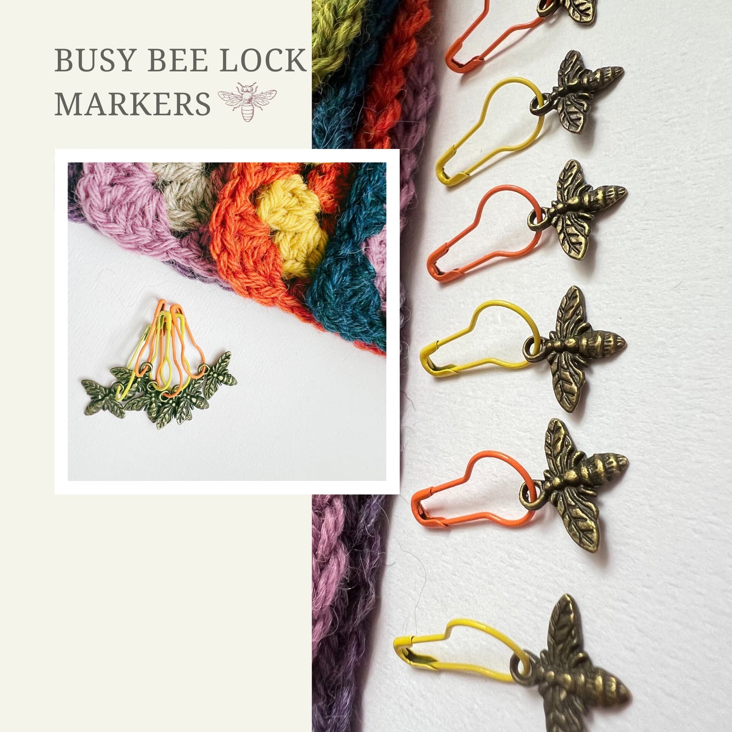 Stitch Marker TIN SET - Summer Bees