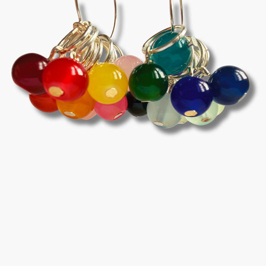 Rainbow Stitch Marker Set for Knitting or Crochet - Jelly Pops