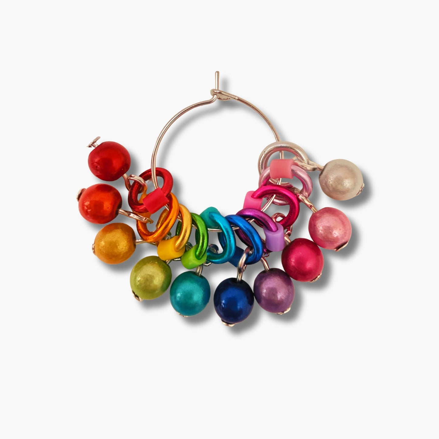 Stitch Markers for Knitting in Rainbow Colours -Glow Balls