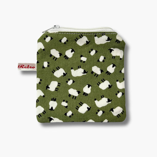 Sheep Print Mini Knitting Notions Case for Stitch Markers