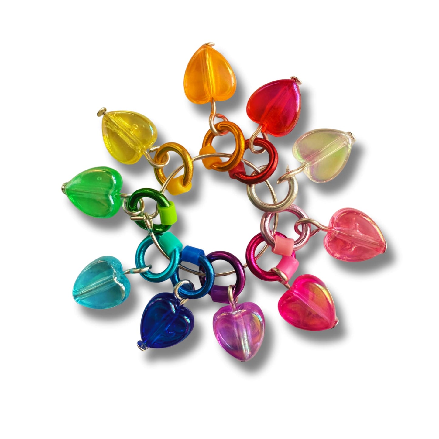 Heart Knitting Stitch Markers - Sugared Candy Charms