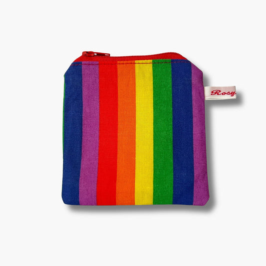 LGBTQ+ Ally Mini Stitch Marker Case - Handmade with Rainbow Pride Fabric