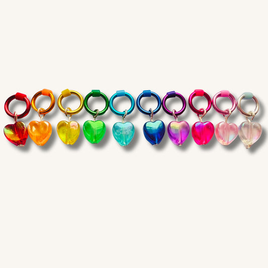 Heart Knitting Stitch Markers - Sugared Candy Charms