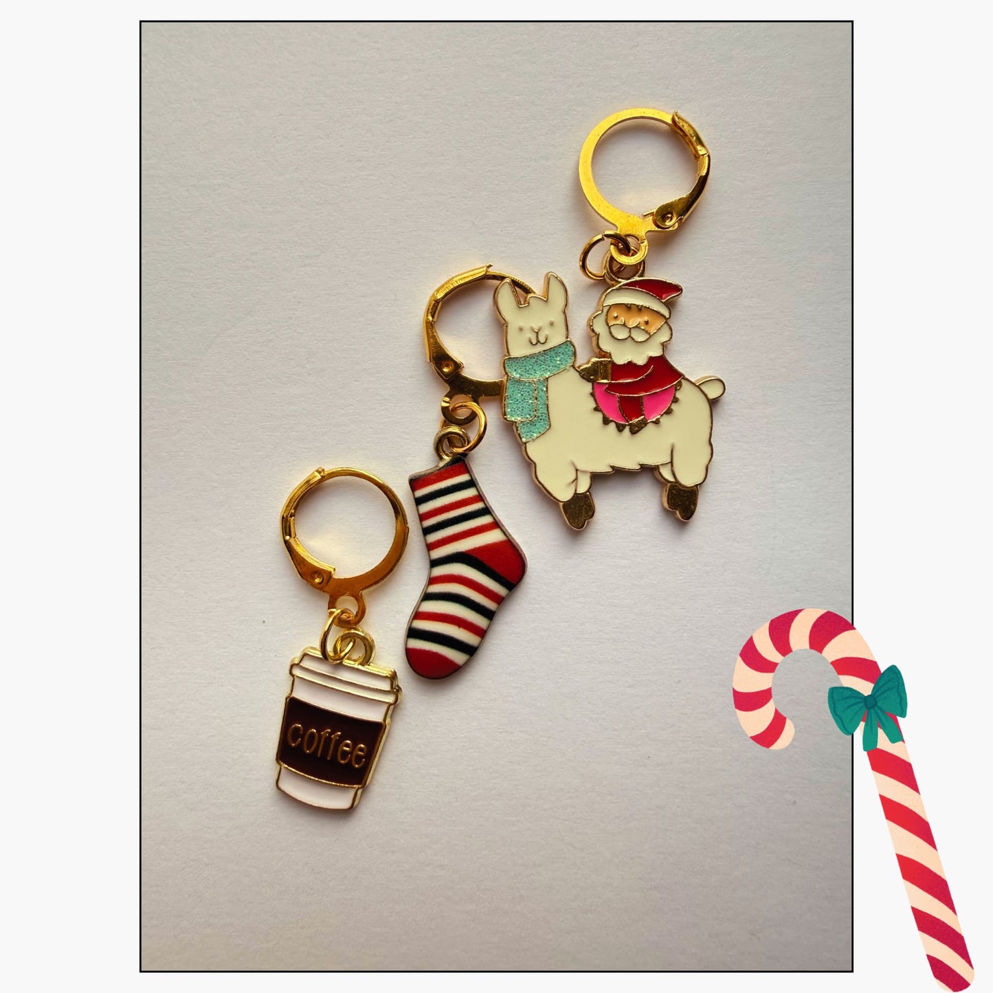 Knitting Stitch Marker Set -Cosy Christmas