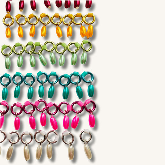 Rainbow Mini Stitch Markers for Sock & Lace Knitting - Snag Free - Sock Pips