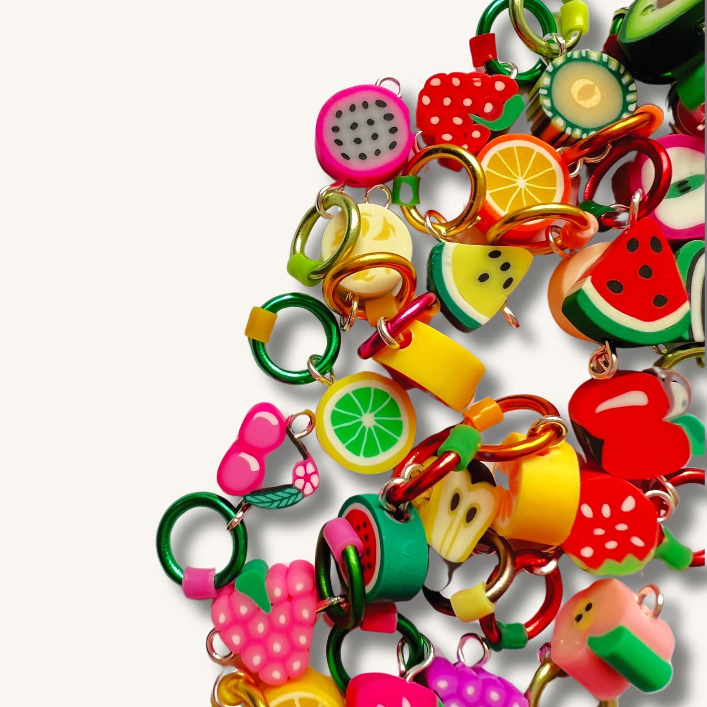 Fruit Knitting Stitch Markers - Fruit Charms - Fruit Salad Mix