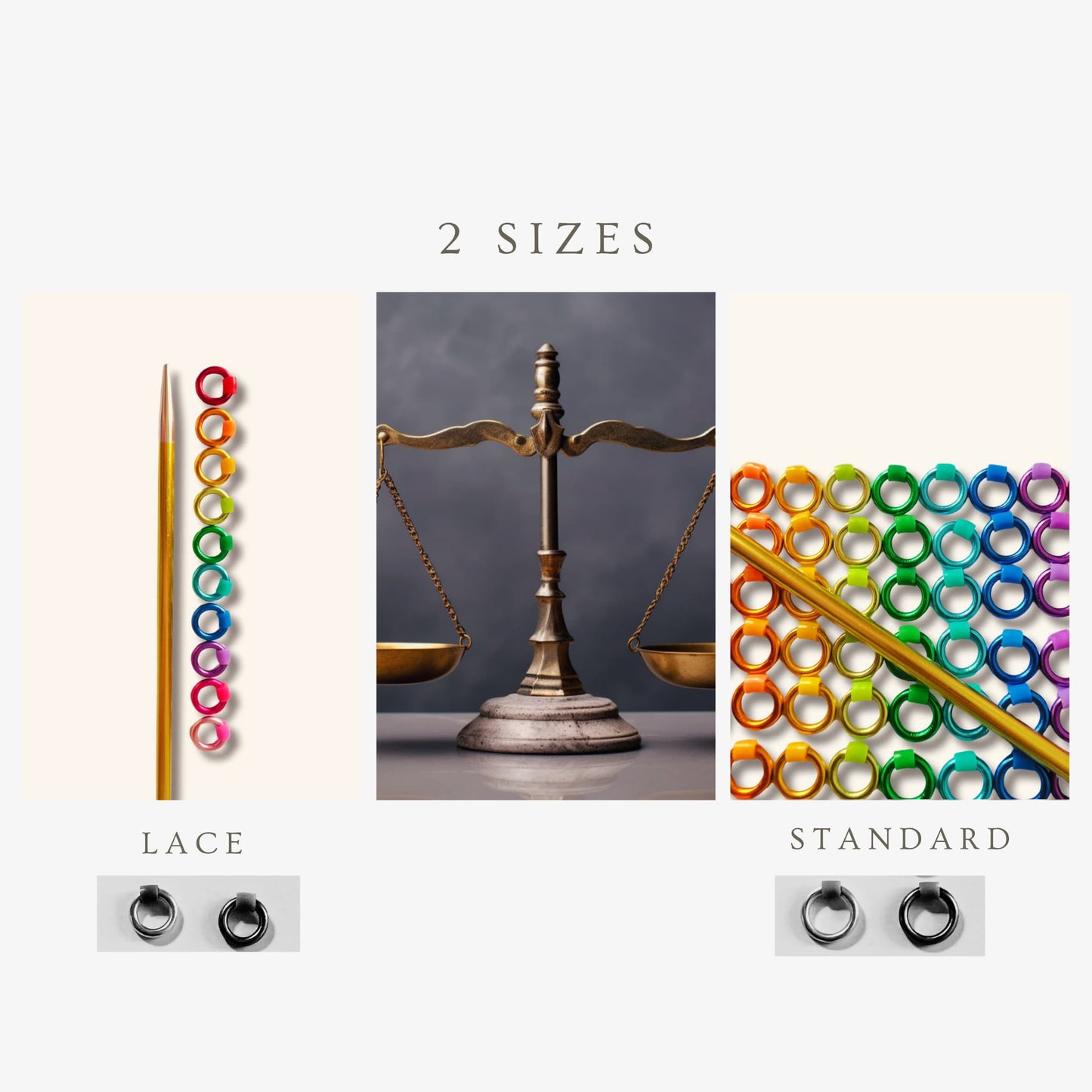 Christmas KnittingSet - 40 Stitch Markers with Storage Tin