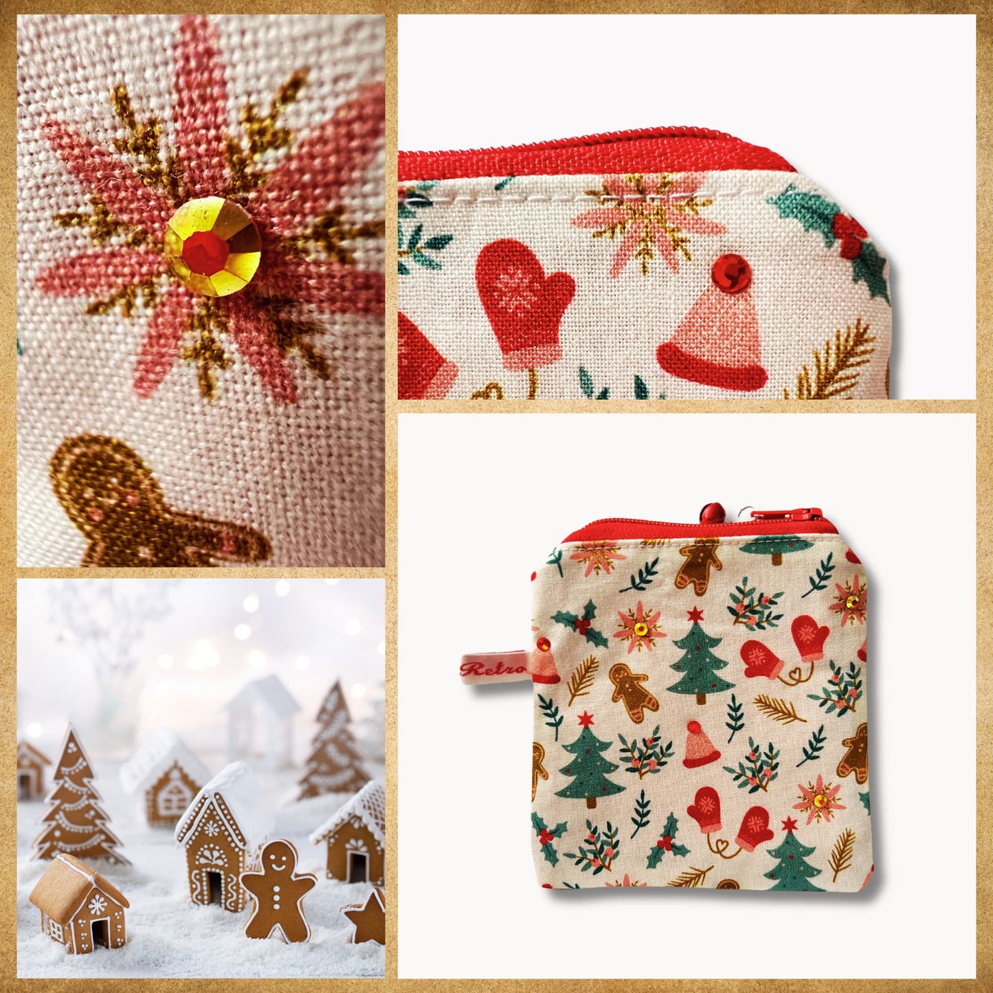 Christmas Knitting case Limited edition  - Gingerbread Forest