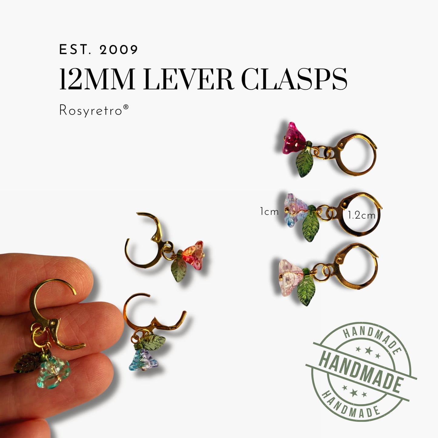 Knitting Stitch Marker Set - Flowers