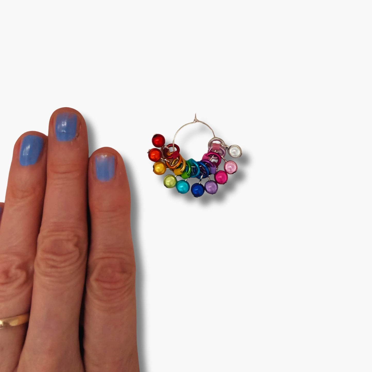 Stitch Markers for Knitting in Rainbow Colours -Glow Balls