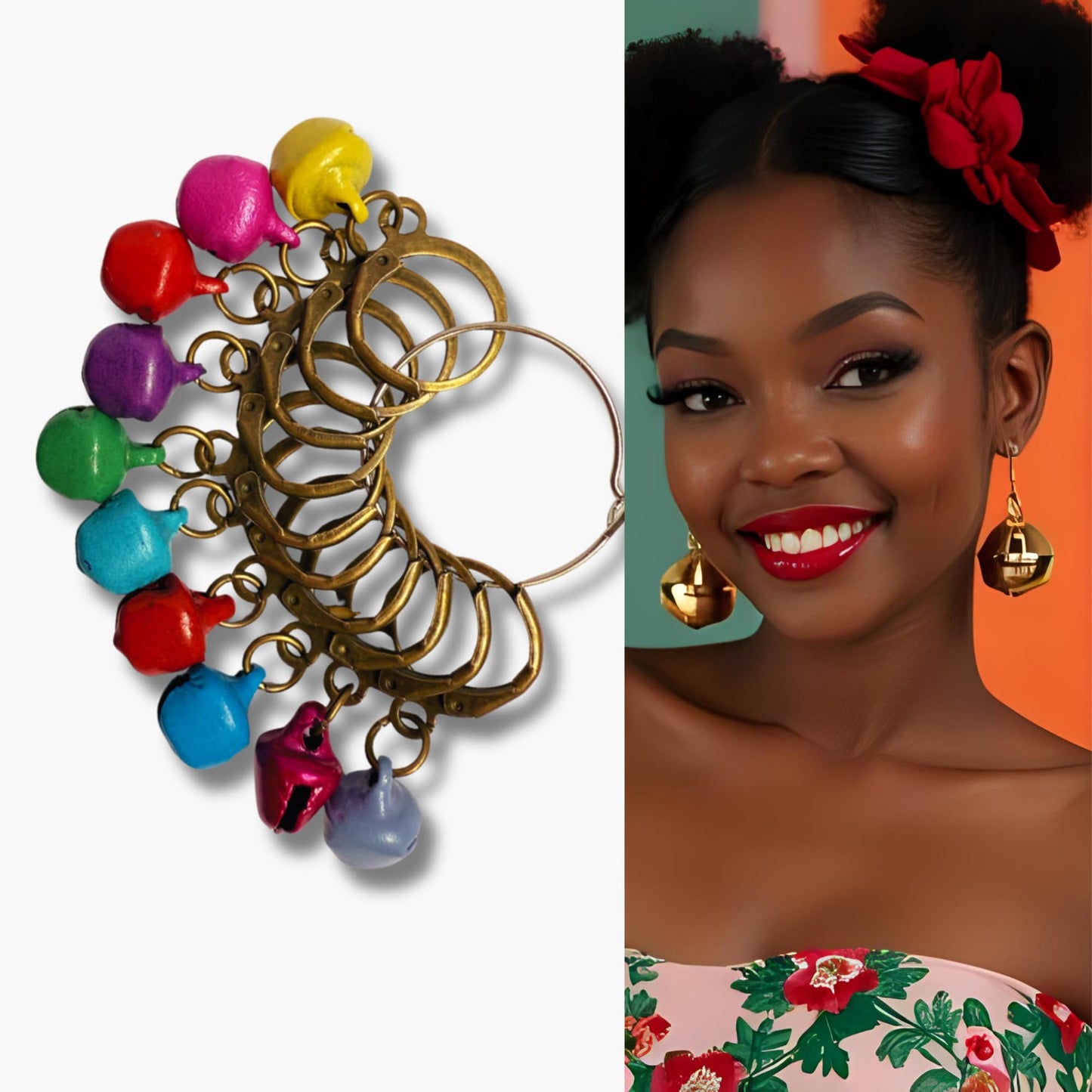 Knitting Stitch Markers - Jingle Bells