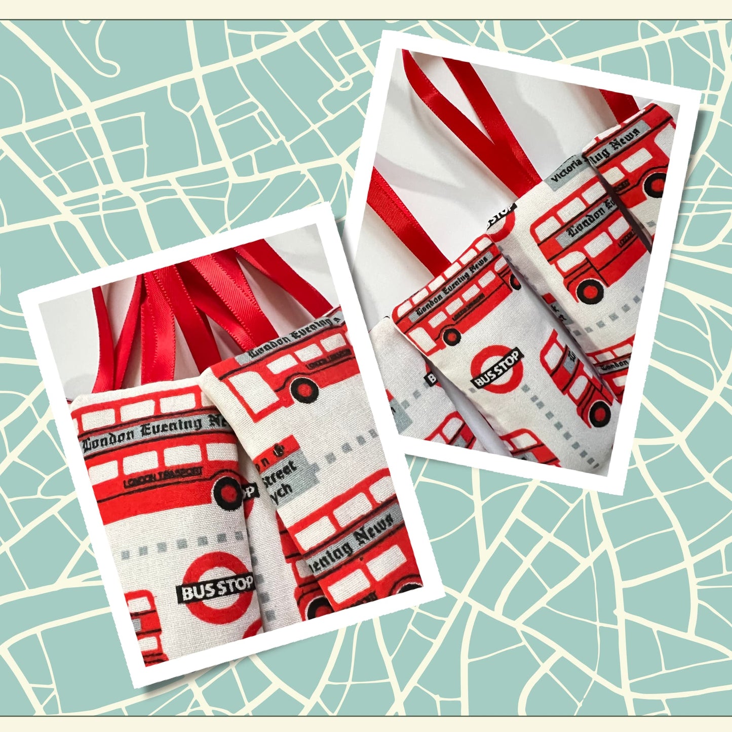 Lavender Bags , Vintage Britain -  London Bus