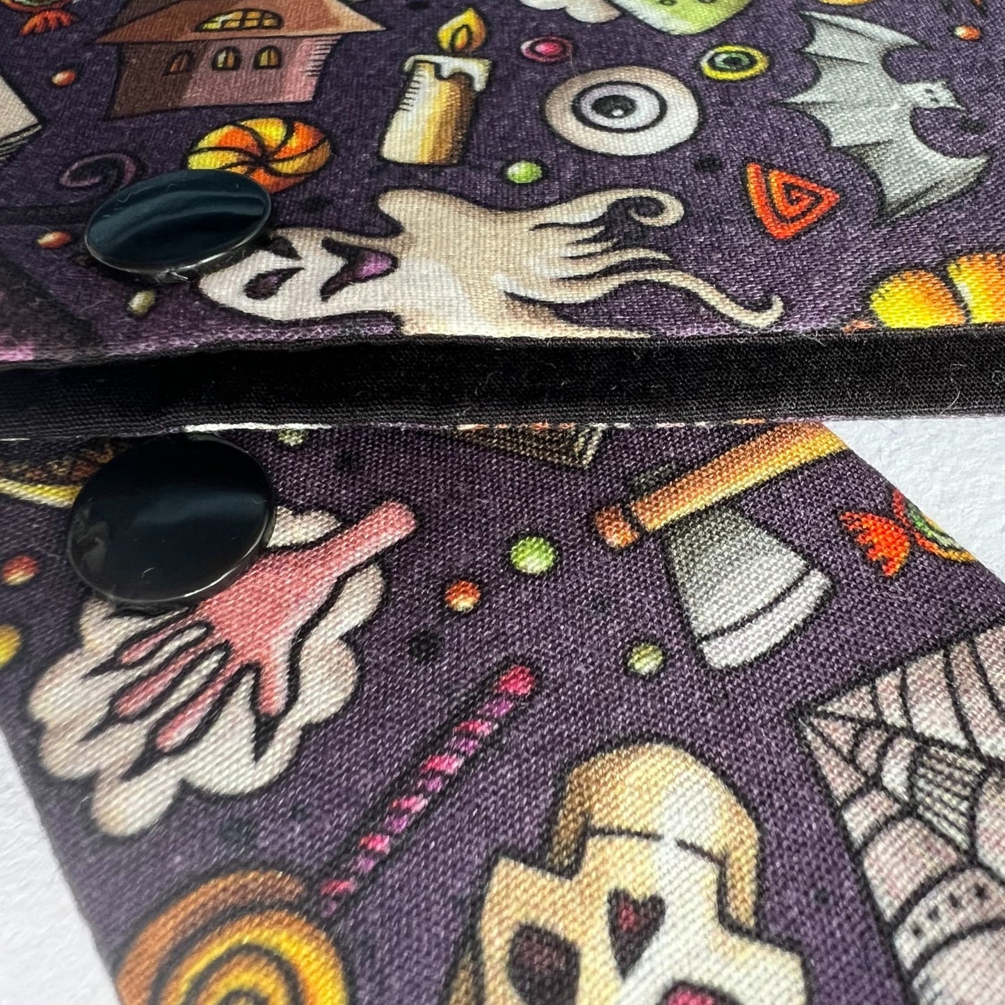 Halloween Knitting Needle Keeper for Sock Knitting Needles - Spooky Retro