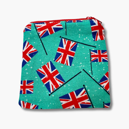 Vintage British Flag Print Knitting Case - Zipped Storage for Knitters' Tools & Markers