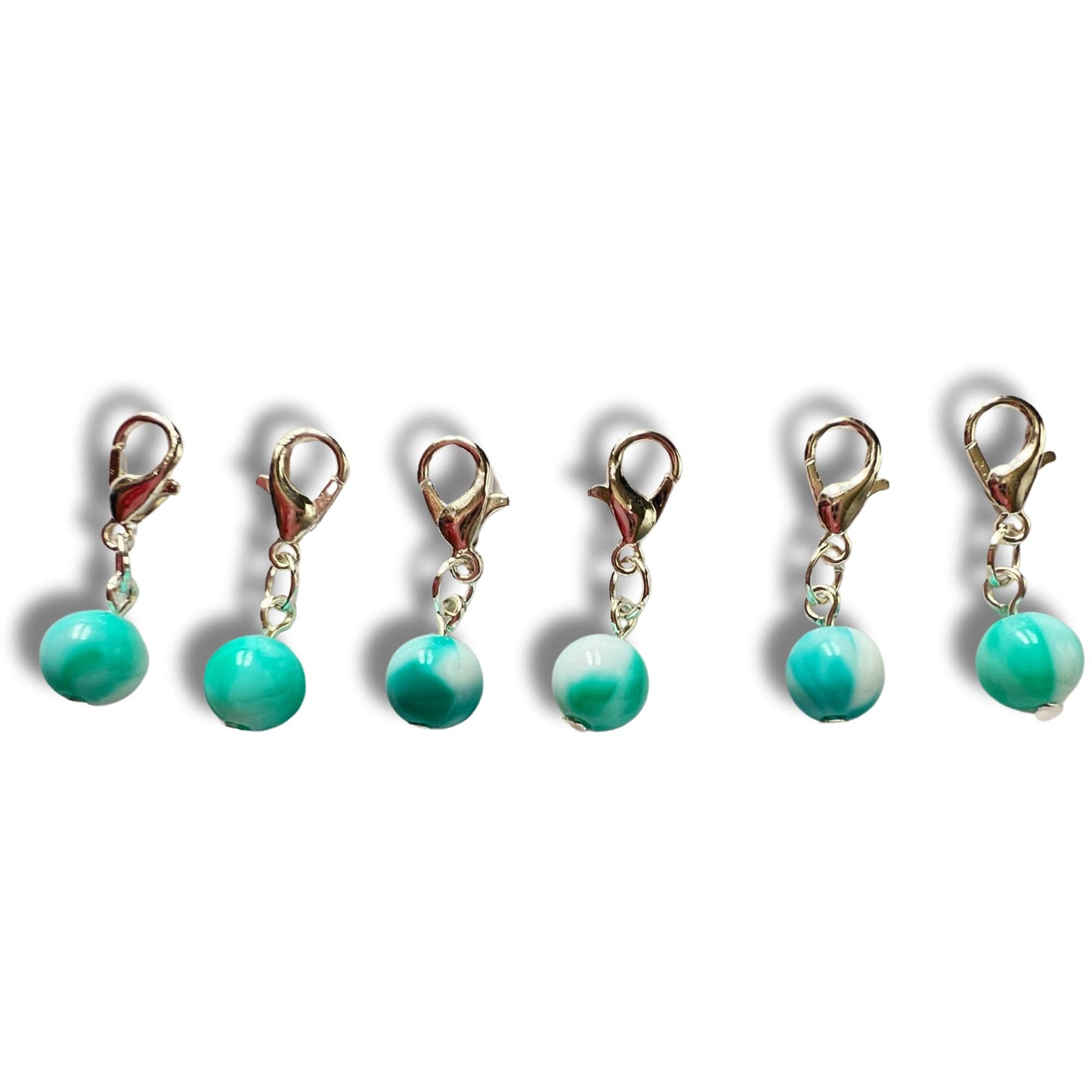 Crochet Stitch Markers - Spearmint and Grape