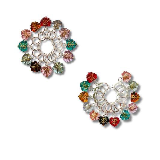 Leaf Stitch Markers - Autumn Knitting
