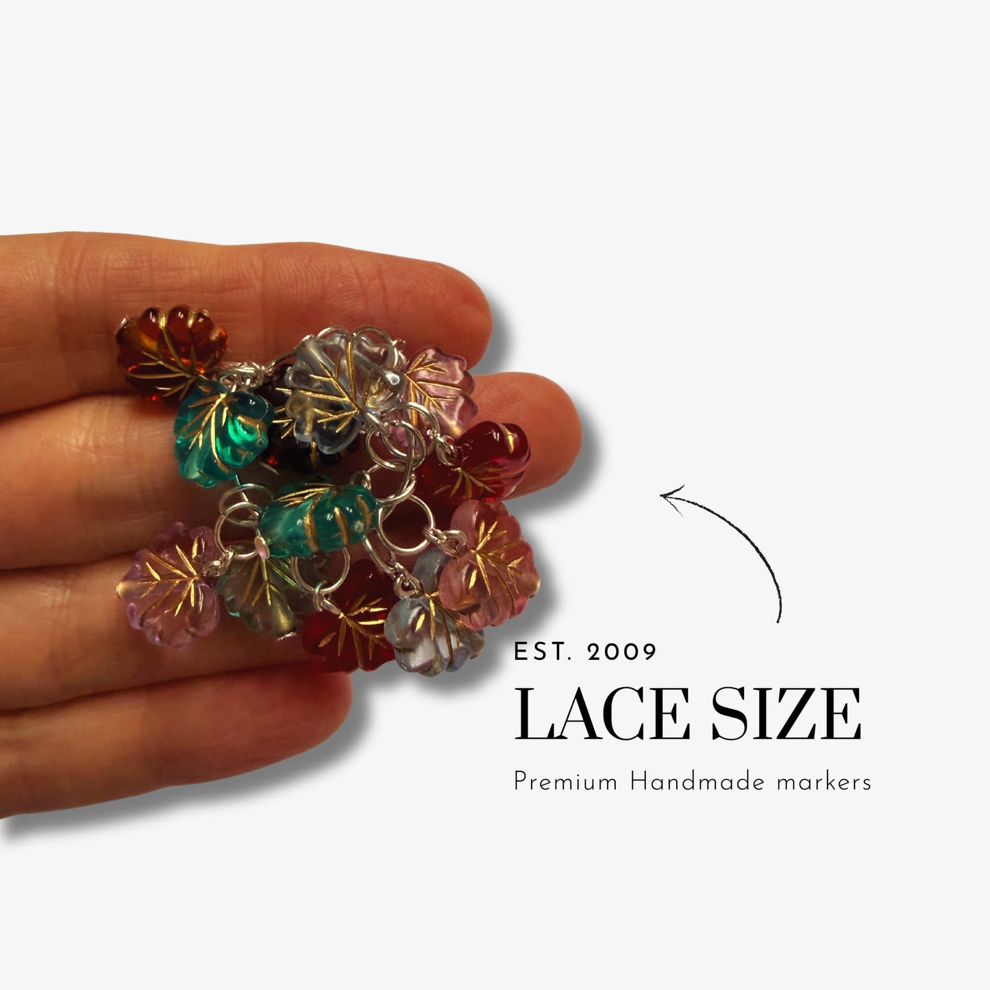 Leaf Stitch Markers - Autumn Knitting