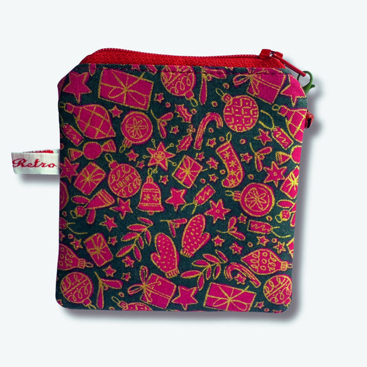 Limited Edition Liberty of London Christmas Fabric Mini Pouch for Knitters' Stitch Markers
