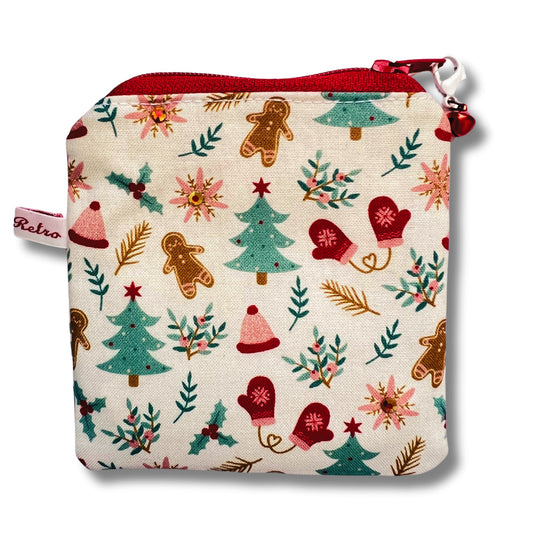 Christmas Knitting purse   - Gingerbread Sparkle
