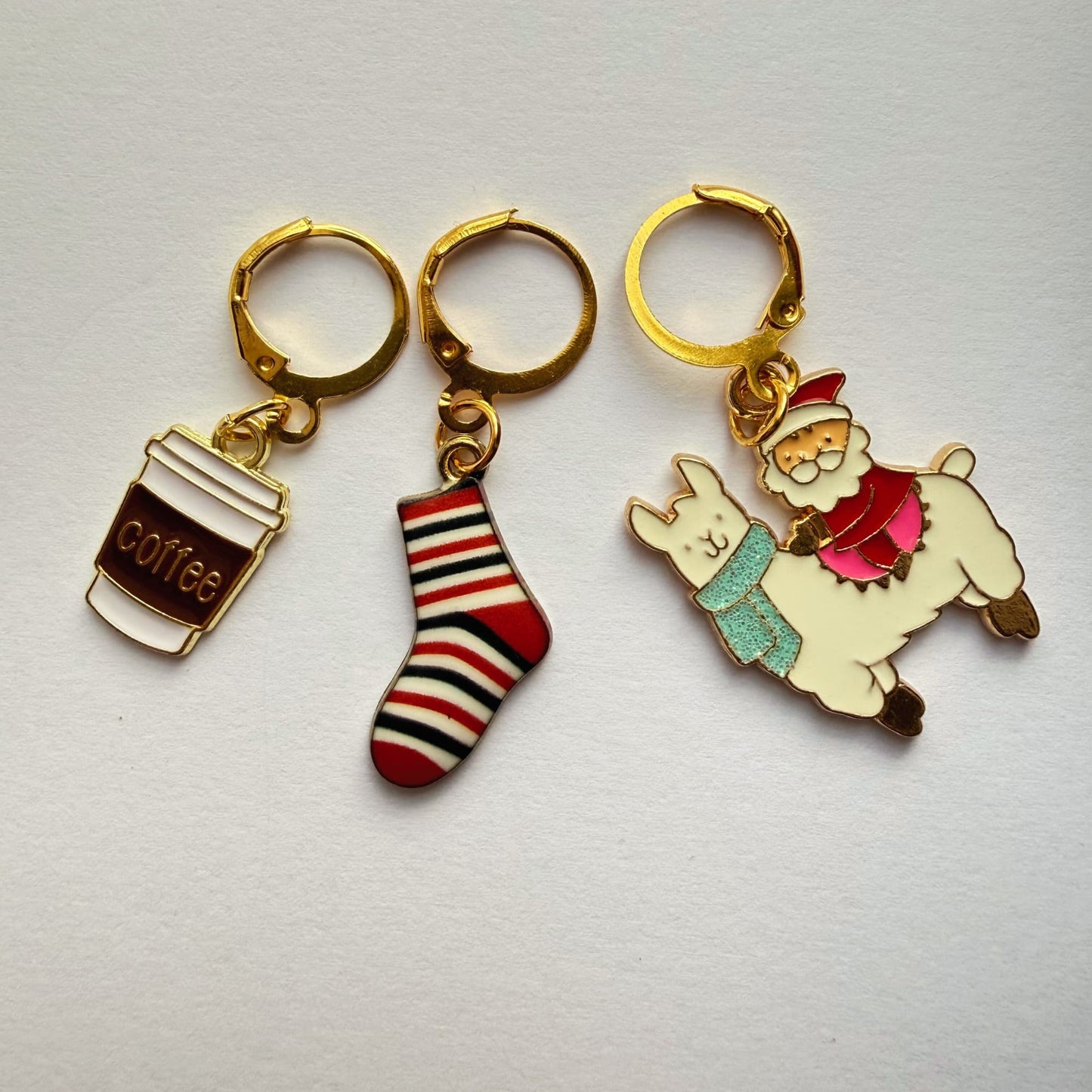 Knitting Stitch Marker Set -Cosy Christmas