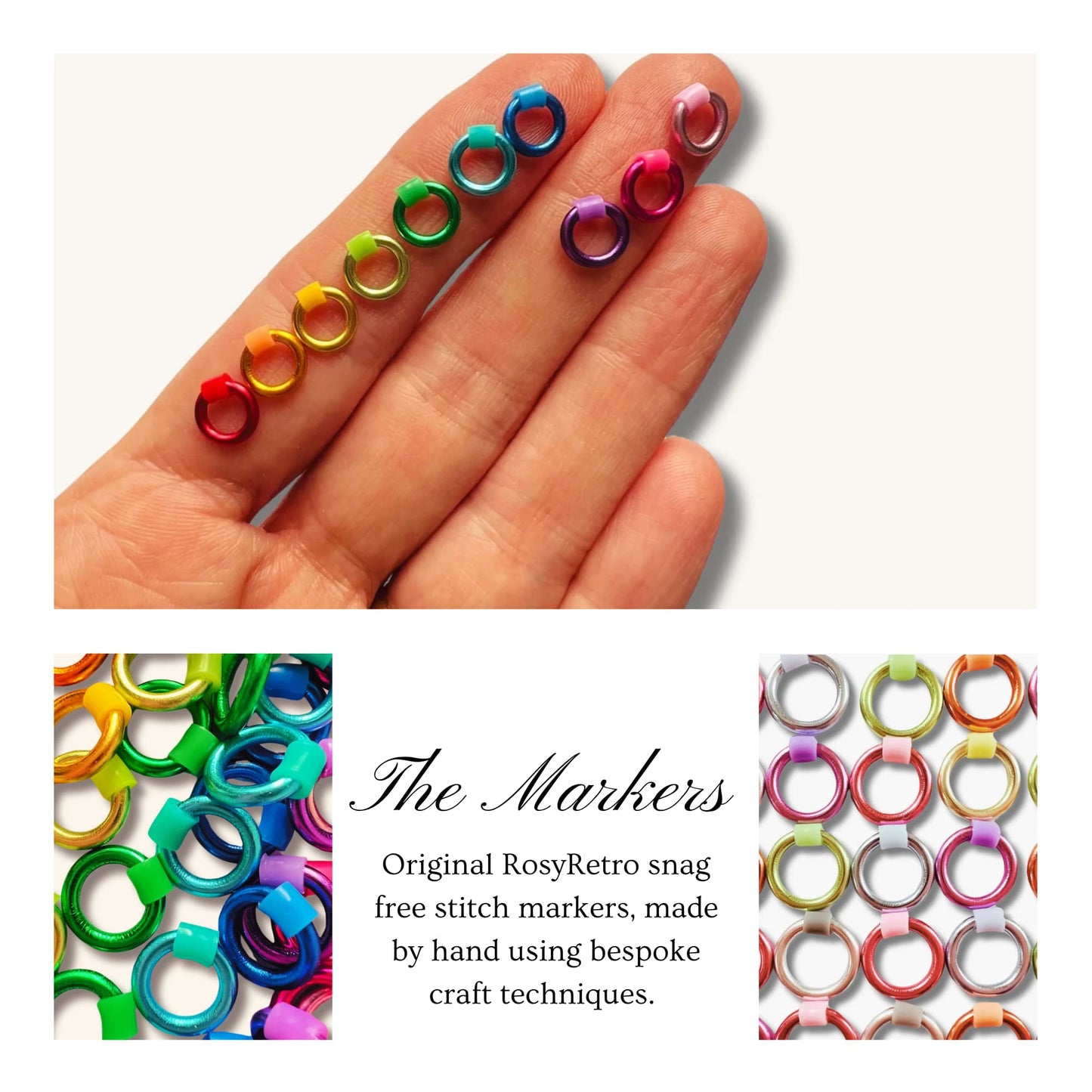 Christmas KnittingSet - 40 Stitch Markers with Storage Tin