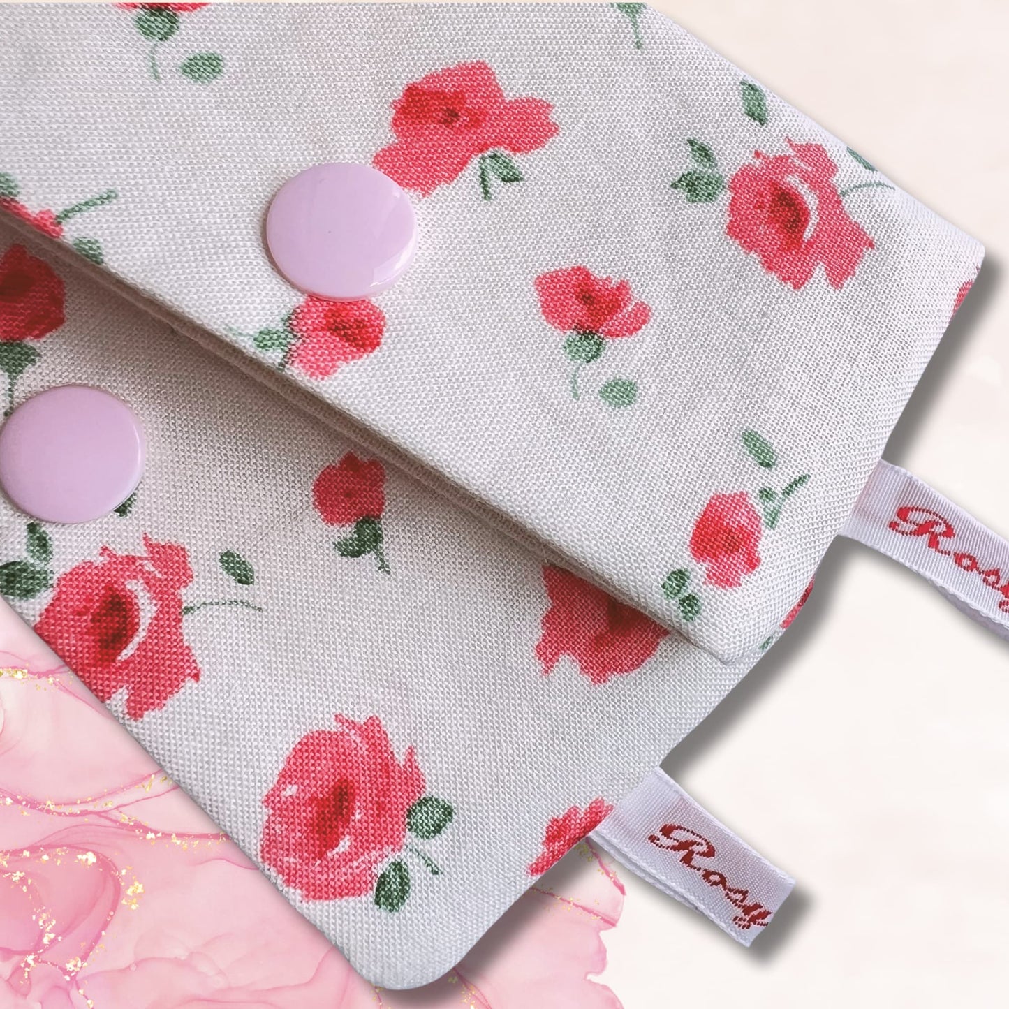 Sock Needle Case for Knitting - Liberty of London Fabric - Mary Rose 'Pink' from The Flower Collection