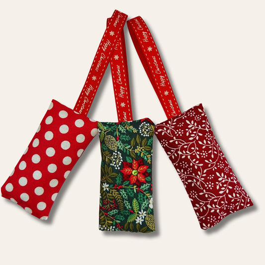 Christmas Scent sachet SET , lavender bags -  Holly Jolly