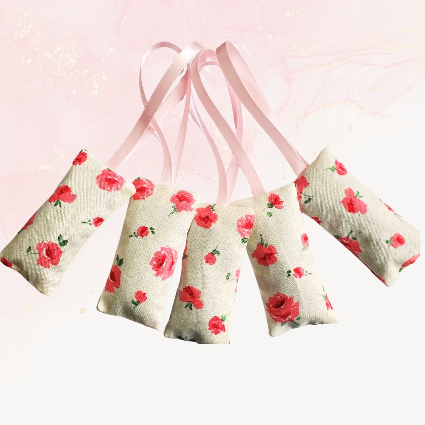 Liberty Fabric Lavender Bags - Vintage Rose (Mary Rose Fabric from the Mid Summer Collection)