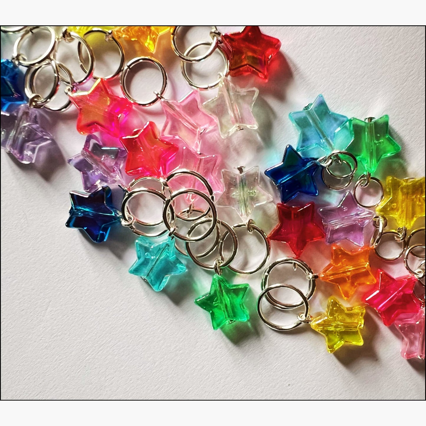 Star Stitch Markers for Knitting -Disco Star