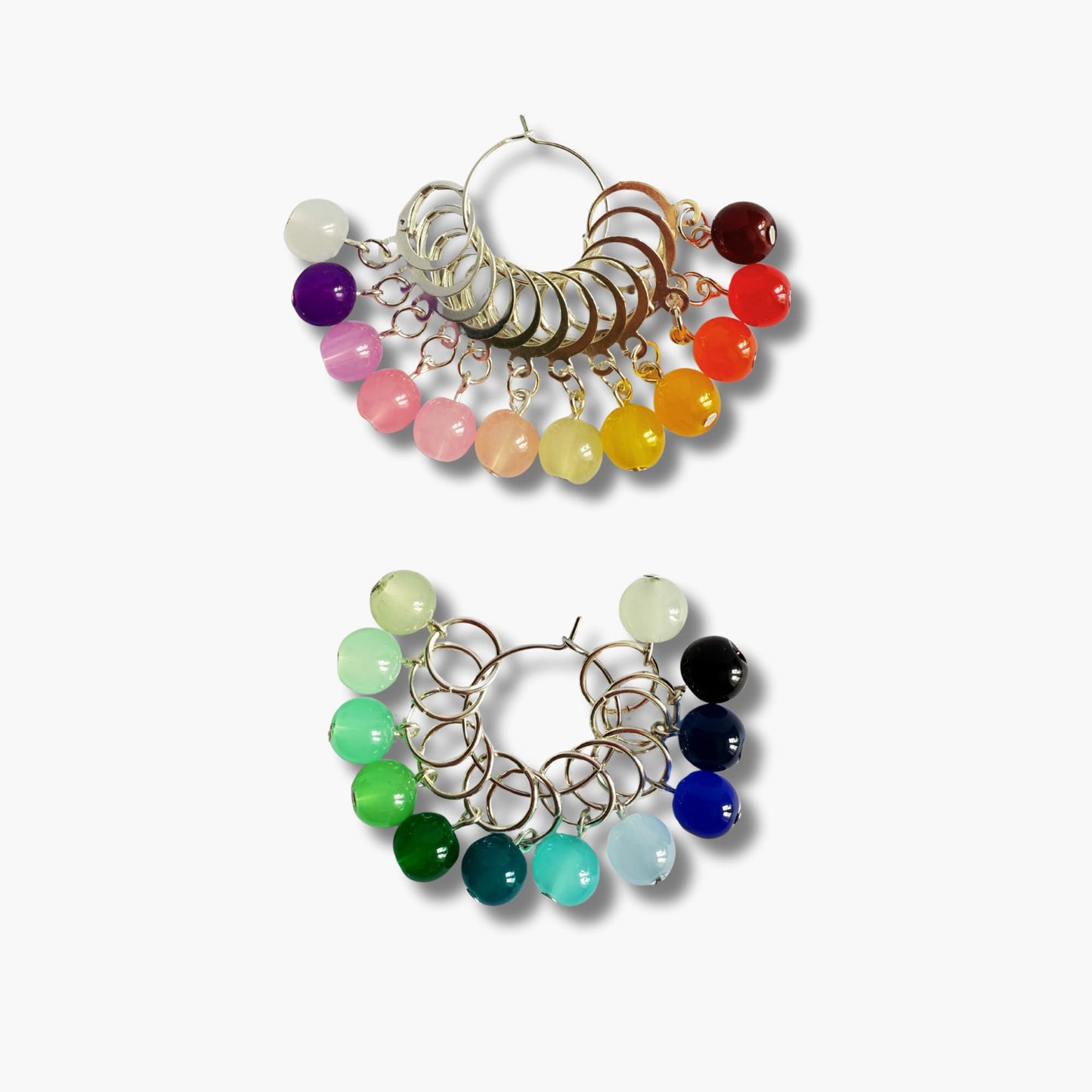 Gradient rainbow Stitch Marker Set for Knitting or Crochet - Jelly Pops