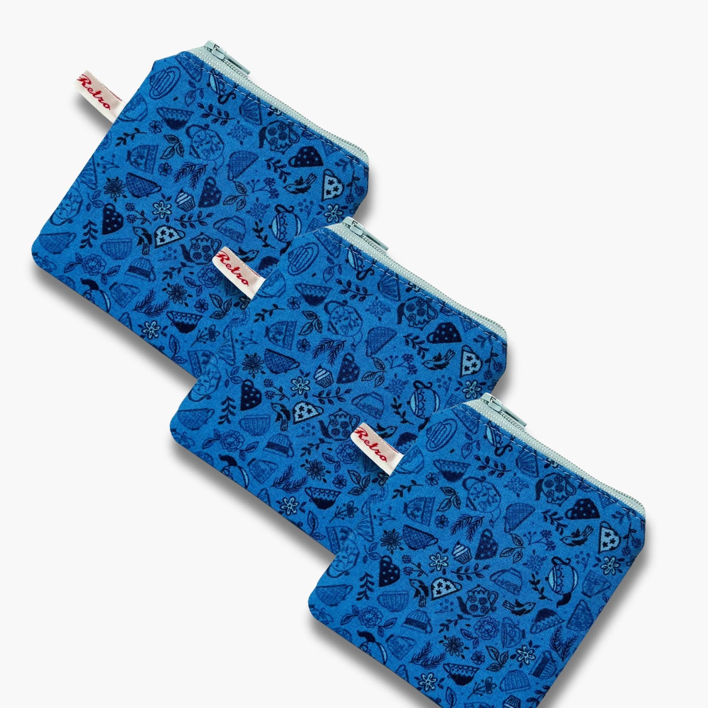 Blue Purse for Notions - Tea For Two