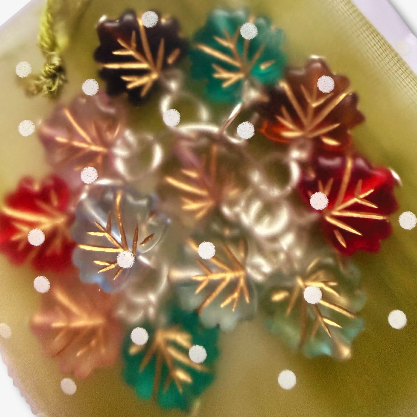 Leaf Stitch Markers - Autumn Knitting